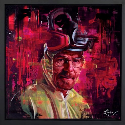 Heisenberg II by Zinsky - Framed Original Painting on Box Canvas