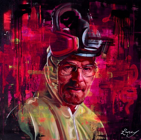 Heisenberg II by Zinsky - Original Painting on Box Canvas